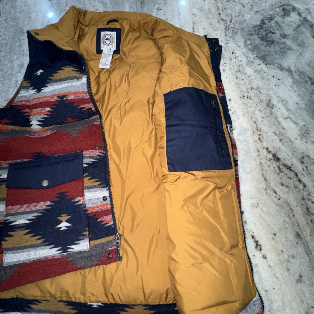Cinch Western Quilted Puffer Vest Mens XL Southwestern Aztec Rancher Cowboy - Picture 6 of 7
